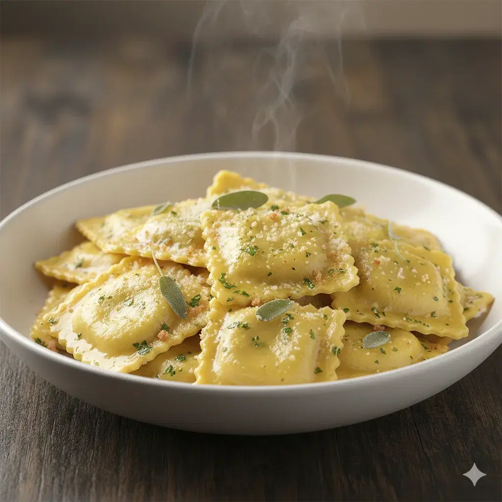 Ravioli de Ricotta y Espinaca